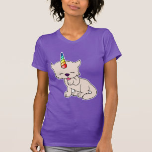 Camiseta Gato mágico = Kittycorn del unicornio