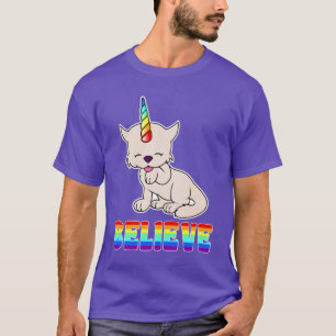 Camiseta Gato mágico = Kittycorn del unicornio