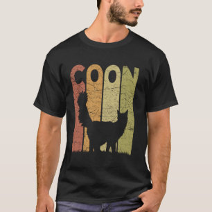 Camiseta Gato Maine Coon Amante de Gatos Vintage Retro
