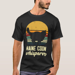 Camiseta Gato Maine Coon de estilo vintage gato patriótico