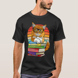 Camiseta Gato Maine Coon de vuelta al libro de escuela