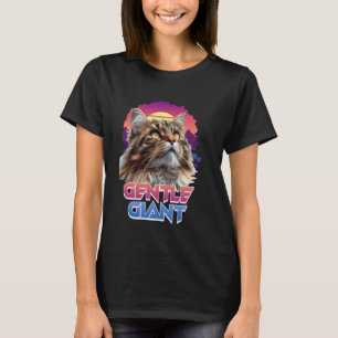 Camiseta Gato Maine Coon GIGANTE SUAVE Maine Coon Divertido