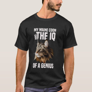 Camiseta Gato Maine Coon IQ Genio