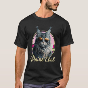 Camiseta Gato Maine Coon Ropa Retro Maine Animal Fresco Gat