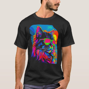 Camiseta Gato Maine Coon Verano
