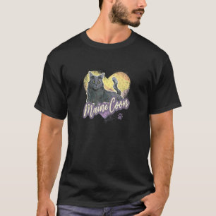 Camiseta Gato Maine Coon Vintage Para Mamá Y Papá De Gatos
