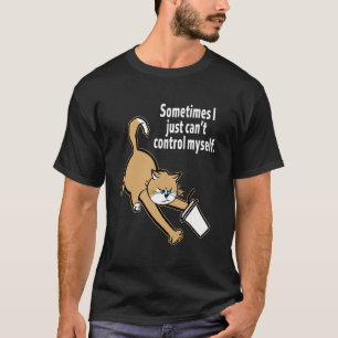 Camiseta Gato Maleducado con Problemas de Control
