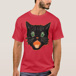 Camiseta Gato malhumorado de gato negro de Halloween