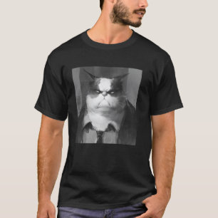 Camiseta gato malhumorado, gato divertido 1