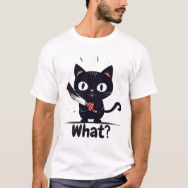 Camiseta Gato malo - ¿Qué?