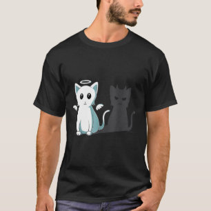 Camiseta Gato malvado de Purr Evil Devil Feliz Gato de Hall