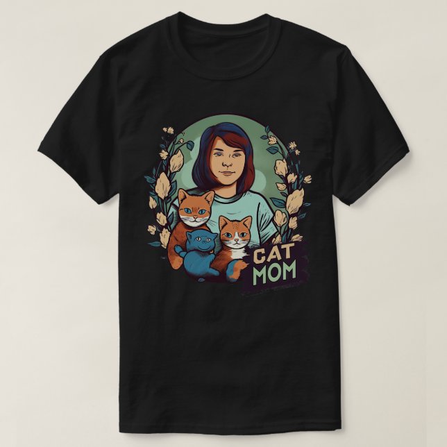 Camiseta Gato Mamá 5 (Diseño del anverso)