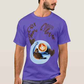 Camiseta Gato mamá amante del café Cat Diseño 6