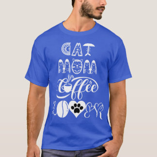 Camiseta Gato mamá amante del café Diseño de gato 16