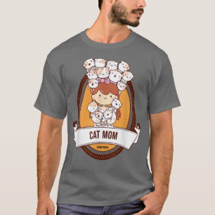 Camiseta Gato Mamá dulce Kawaii gatitos para los amantes de