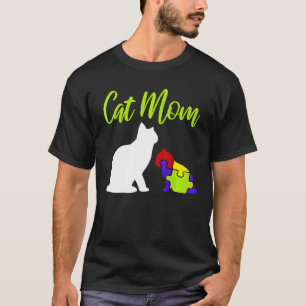 Camiseta Gato Mamá Orgullosa Madre Asperger Asd Autistic