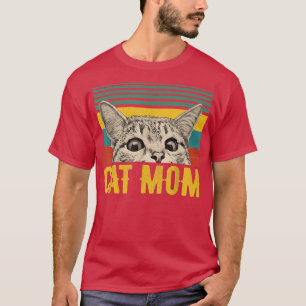 Camiseta Gato Mamá Para Mujeres Gatitos Madre Vintage