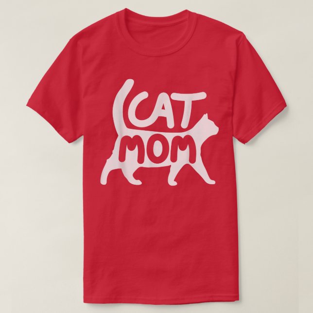 Camiseta Gato Mamá Regalos Diseño Gato Divertido Madre Mode (Diseño del anverso)