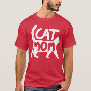 Camiseta Gato Mamá Regalos Diseño Gato Divertido Madre Mode