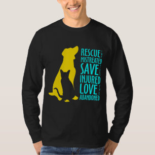 Camiseta Gato Mamá rescató animales Rescate animal Gato 1