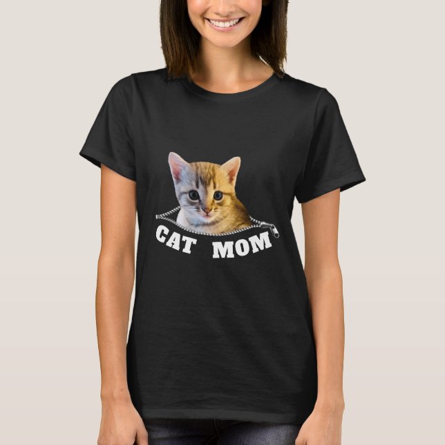 Camiseta Gato mamá T-Shirt (Anverso)