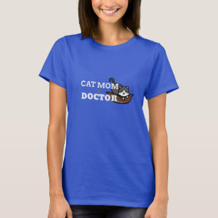 Camiseta Gato, mamá y Médico