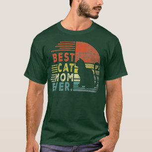 Camiseta Gato Mami Retro Mejor Gato Mamá Jamás Gracioso Gat