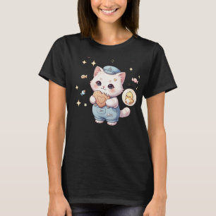 Camiseta Gato Marino Adorable Snack Ataque Miau - Cocinero 