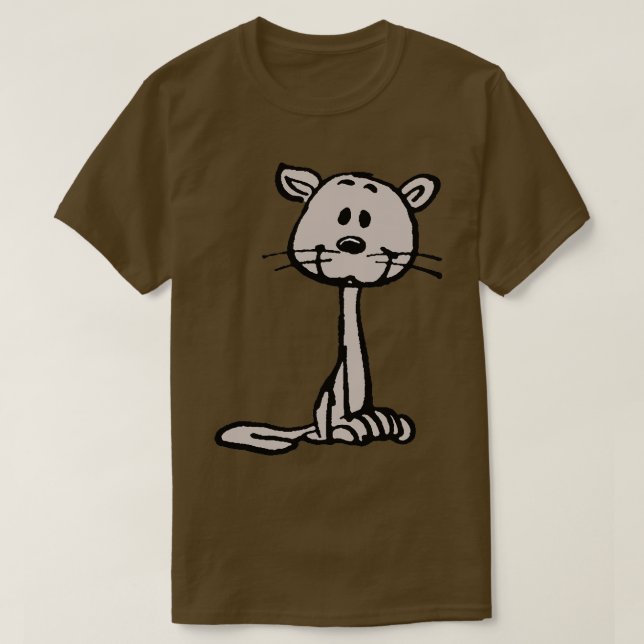 Camiseta Gato marrón (Diseño del anverso)