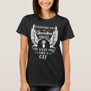 Camiseta Gato mascota ángel guardián