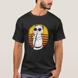 Camiseta Gato Mascota Clarinet Kitten Clarinetista Jugador 