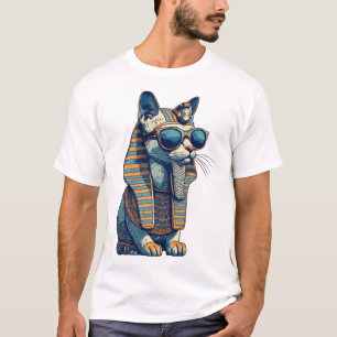 Camiseta Gato Mascota Faraón Egipcio Genial Gráfica Streetw