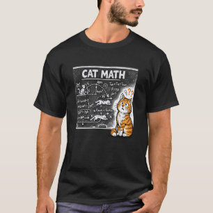 Camiseta Gato Matemáticas Ecuaciones de Física Pizarra Dive