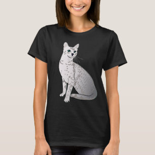 Camiseta Gato Mau egipcio - Gris plateado