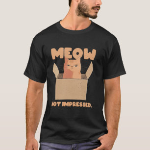 Camiseta Gato Maúlla No Impresionado Meme Sarcástico Gruñón