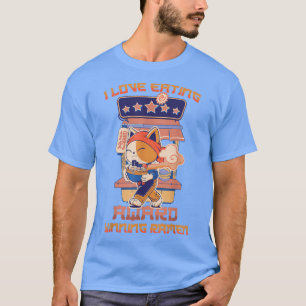 Camiseta Gato - Me encanta comer premios Ramen ganador - ja