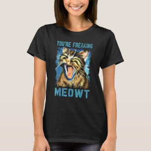 Camiseta Gato Me estás asustando Gato vintage meme