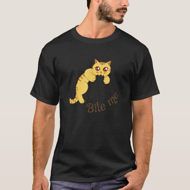Camiseta Gato me mordió (Anverso)