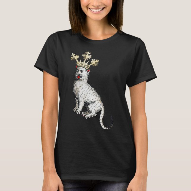 Camiseta Gato medieval Rey Antiguo Edad Media Alemania (Anverso)