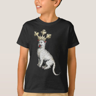 Camiseta Gato medieval Rey Antiguo Edad Media Alemania