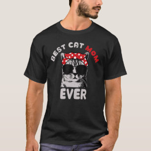 Camiseta Gato Mejor Mamá Gato del Mundo Maullido con mi Gat