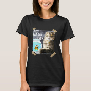 Camiseta Gato Mejor Papá Gato Nunca Gato Comer Pescado De D