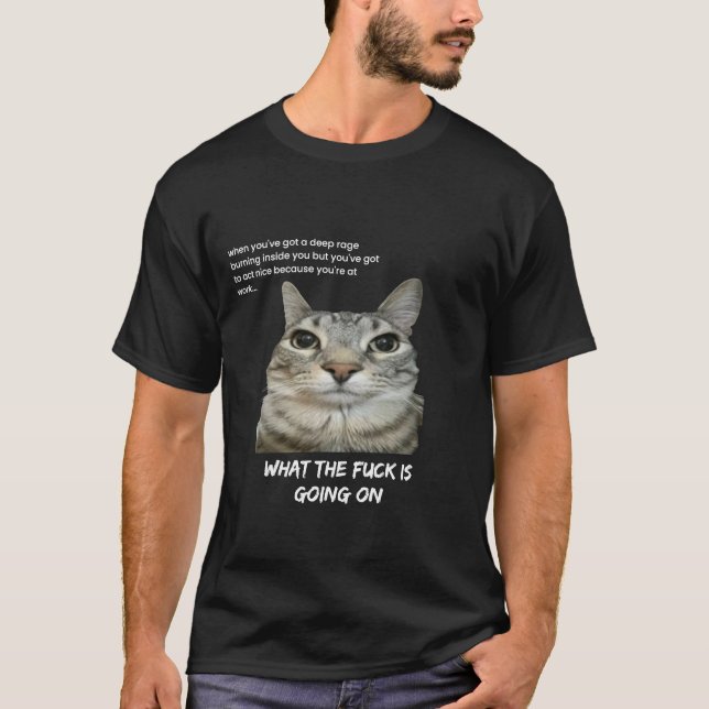 Camiseta Gato mem (Anverso)