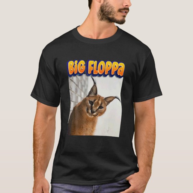 Camiseta Gato Meme Big Floppa (Anverso)