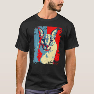 Camiseta Gato Meme Big Floppa Lindo Gato Caracal retro angu