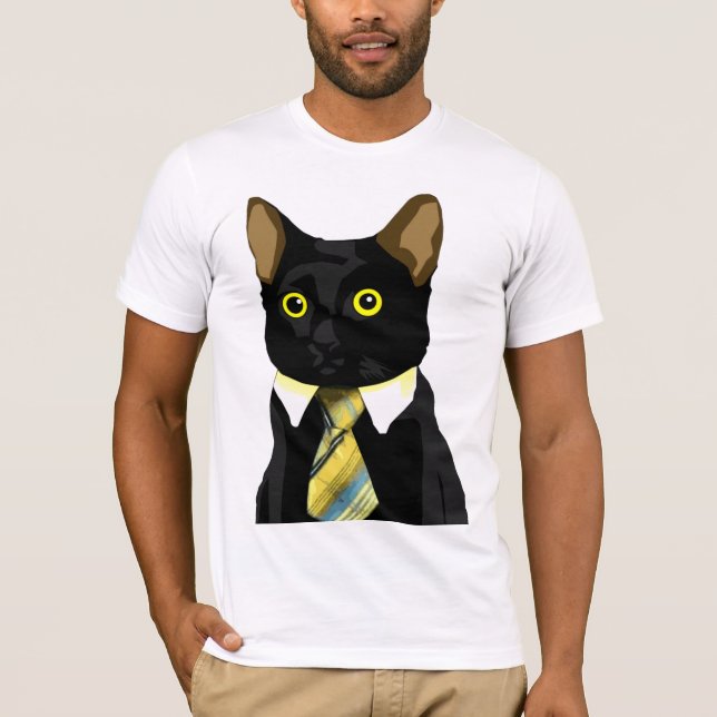 Camiseta Gato Meme del negocio (Anverso)