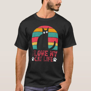 Camiseta Gato Meme Dueño de Gato Amo Mi Vida de Gato