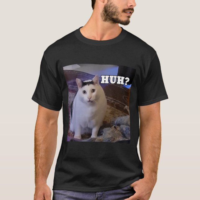 Camiseta Gato Meme Huh (Anverso)