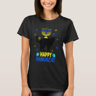 Camiseta Gato Menorá de Hanukkah Meowzel Tov Chanukah Judío