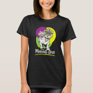 Camiseta Gato Meowdi Gras Mardi Gras Nueva Orleans Luisian